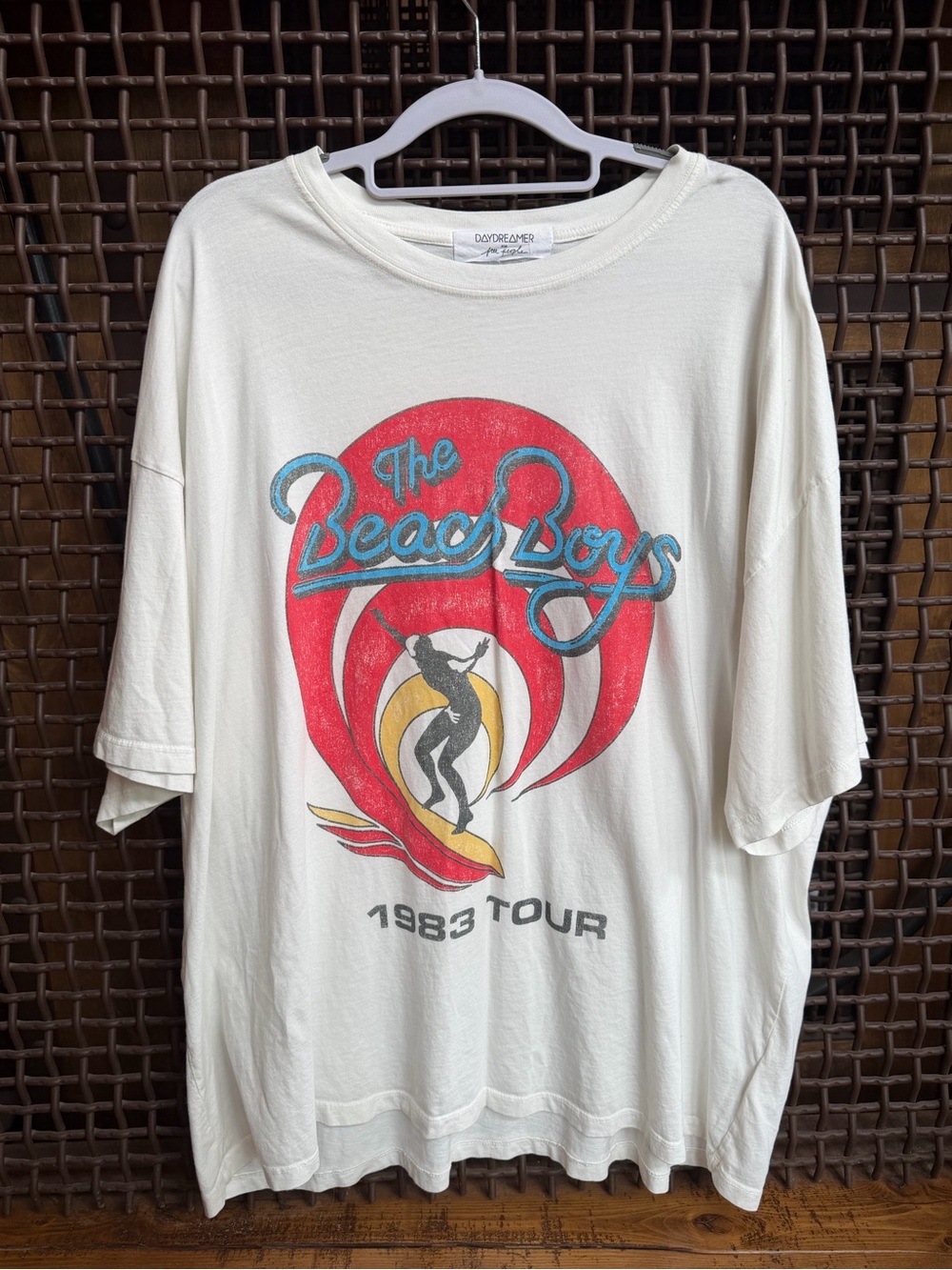 Daydreamer The Beach Boys 1983 Tour Oversized Graphic Tee One Size